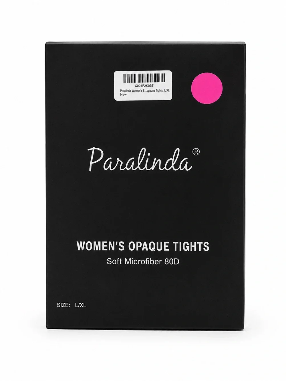 NWT Paralinda Women’s Opaque Barbie Core Hot Pink 80’s Revival Tights 80D L/XL